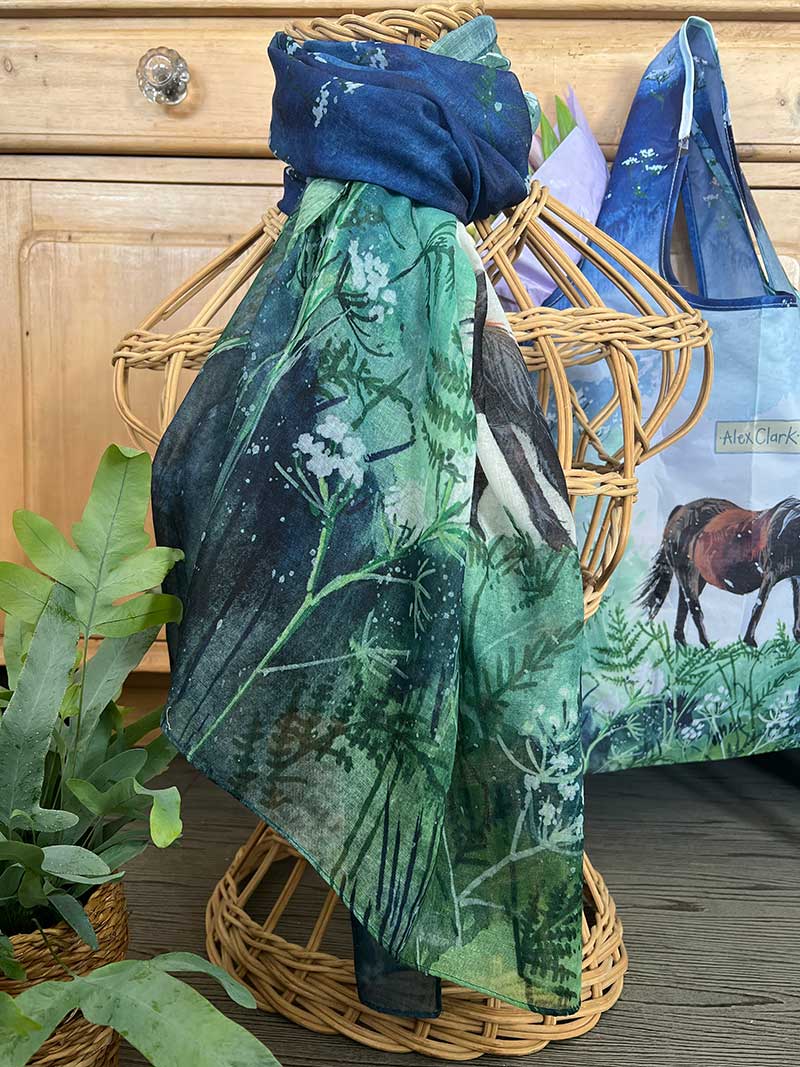 Horse And Cow Parsley Long Scarf