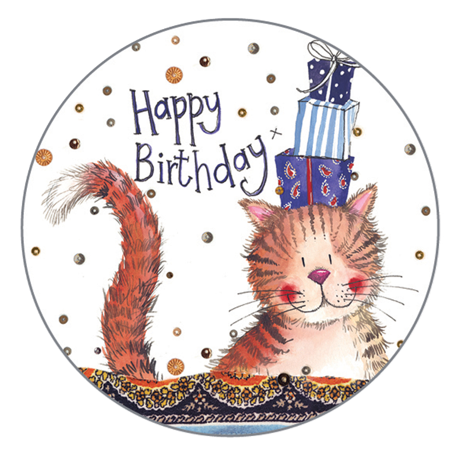 Birthday Cat Gift Tags