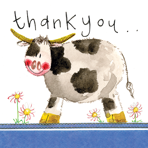 Cow Thank You Card