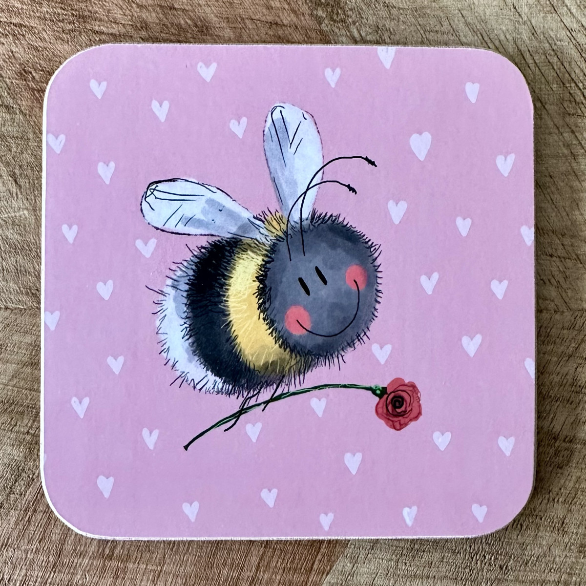 Bee And Flowers Coaster