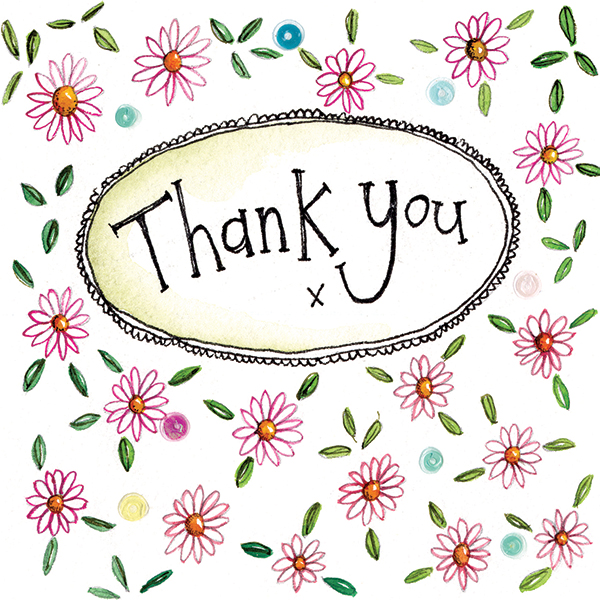 Flower Thank You Card