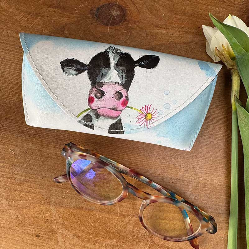 Dairy Cow Glasses Case