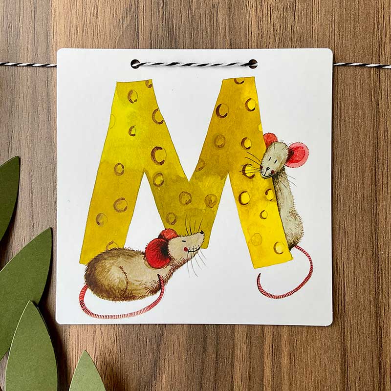 M Alphabet Tile