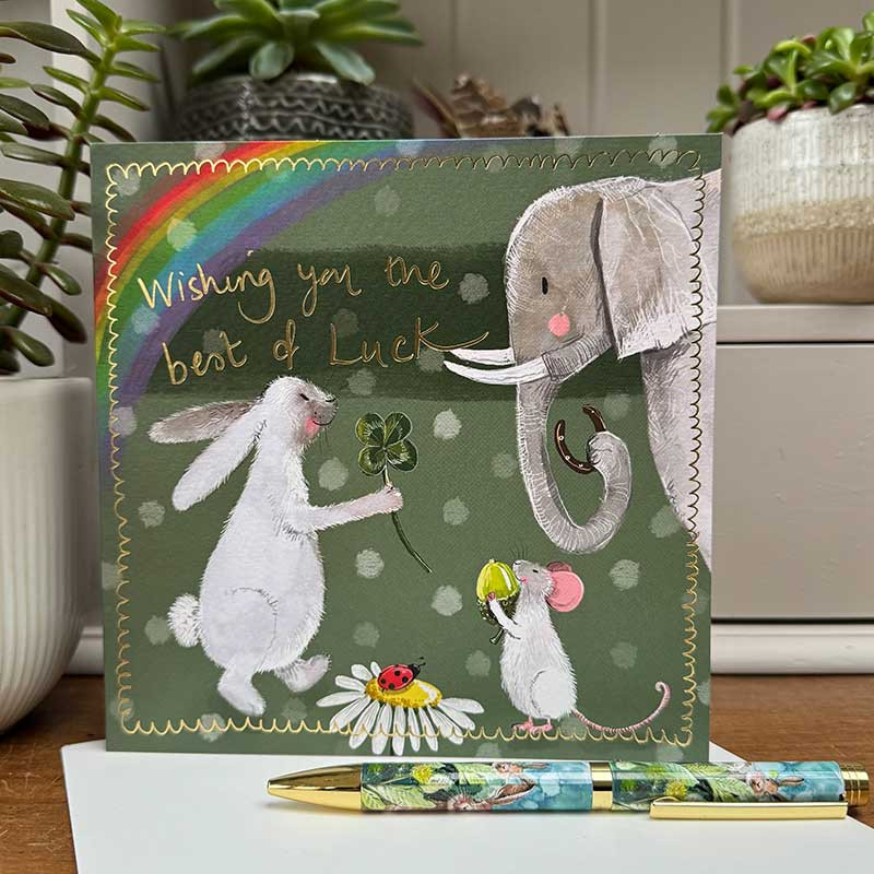 All The Luck Large Sparkle Card