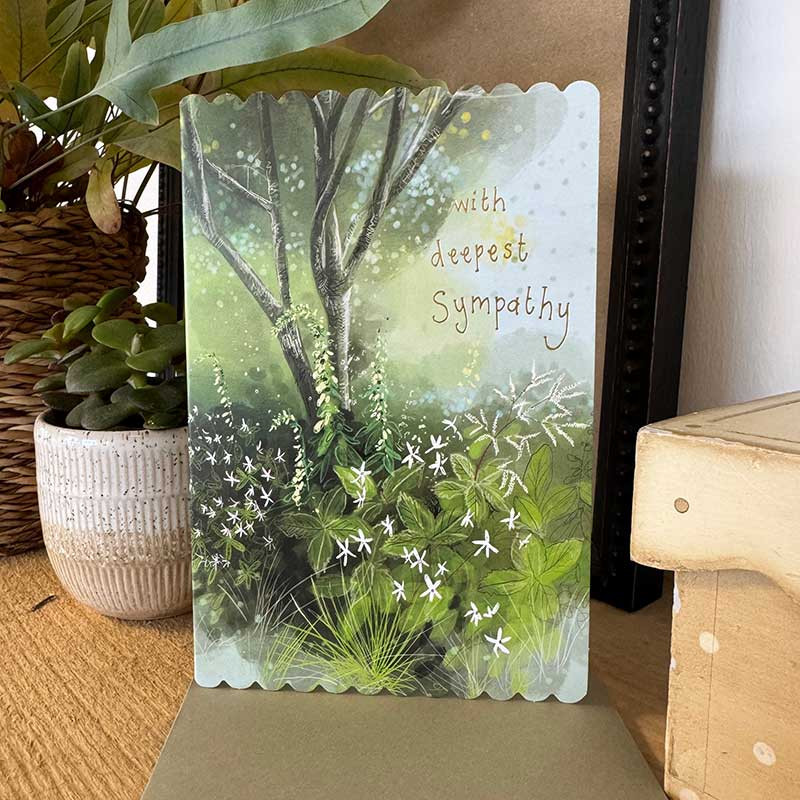 Woodland Flowers Sympathy Card