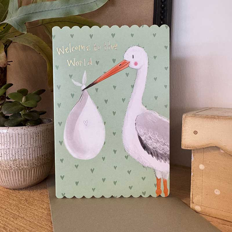 Stork New Baby Card