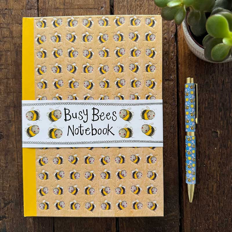 Busy Bees Small Hardback Notebook