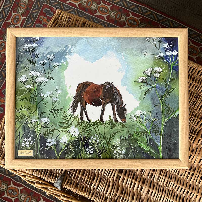 Horse And Cow Parsley Lap Tray