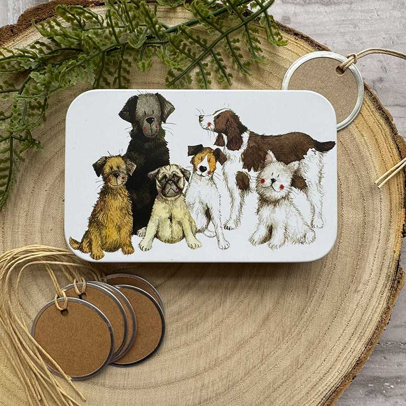 Delightful Dogs Small Rectangular Tin