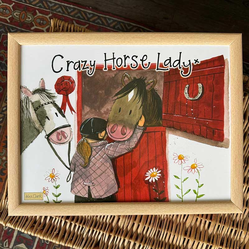 Crazy Horse Lady Lap Tray