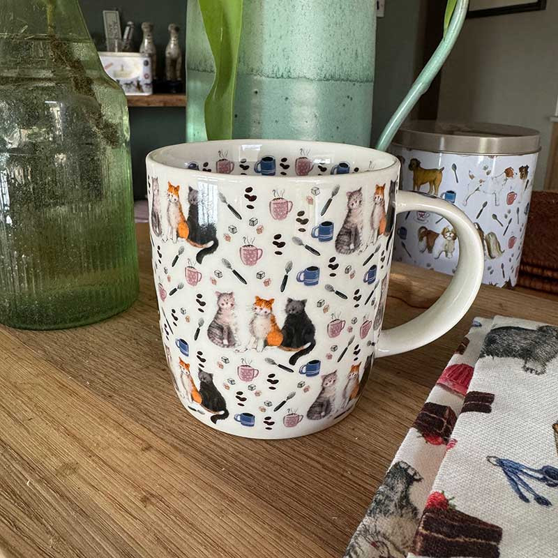 Cat And Coffee Mug