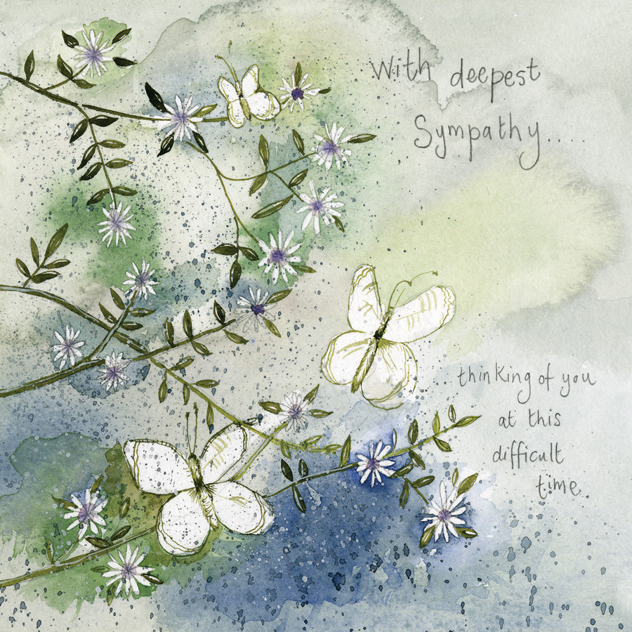Butterflies Sympathy Card