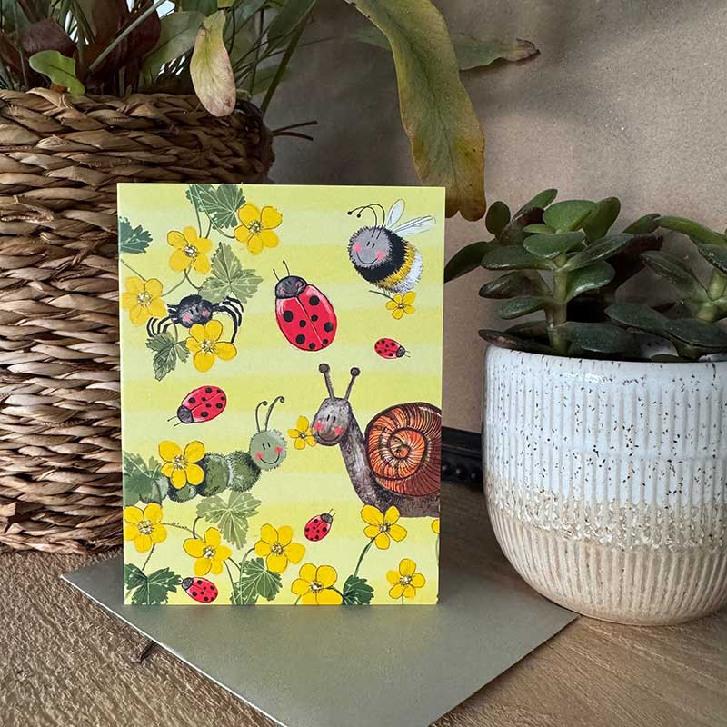 Garden Friends Blank Card