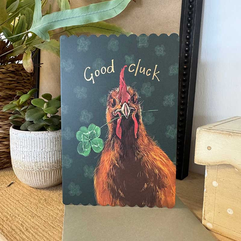 Clover Good Luck Card