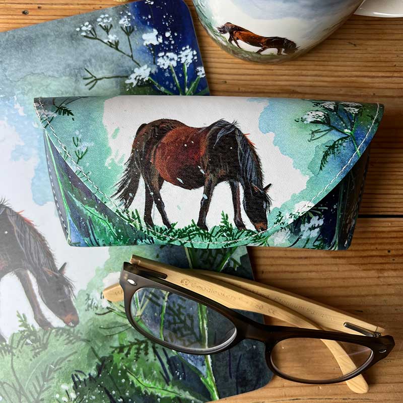 Horse And Cow Parsley Glasses Case