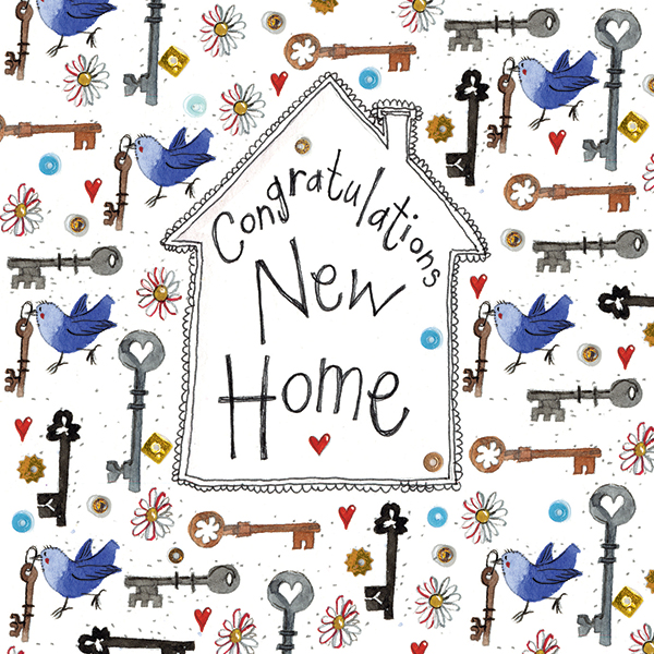 Key To The Door New Home Card