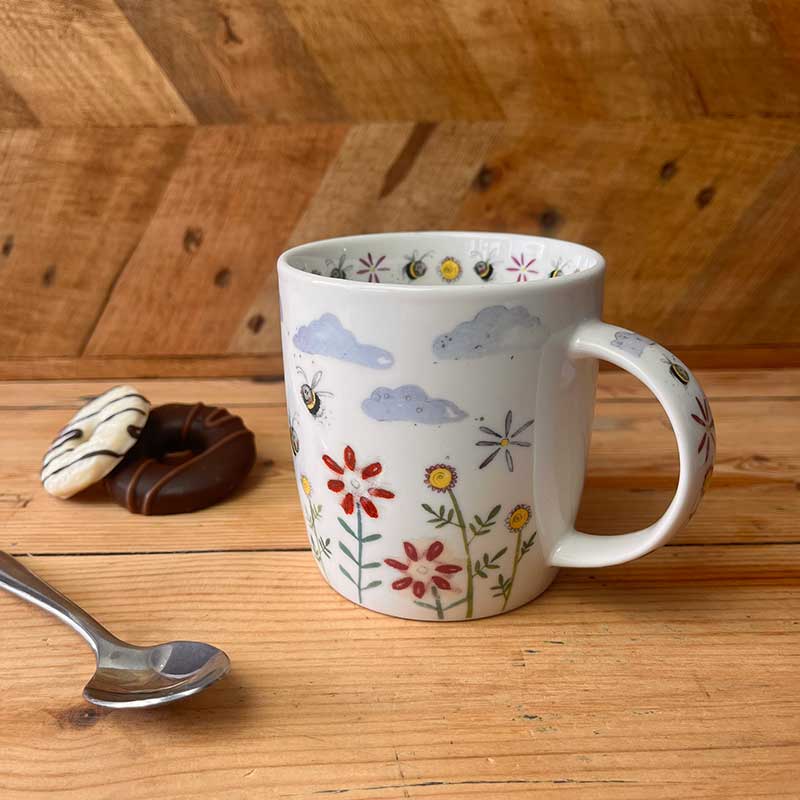 Bees And Flowers Mug
