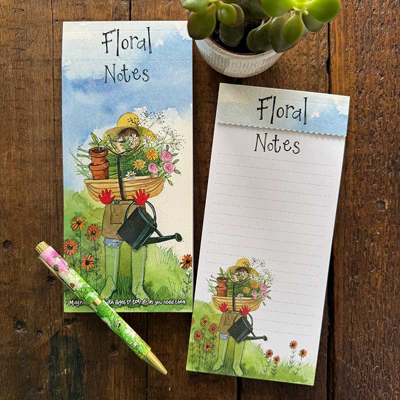 Floral Notes Magnetic To Do List