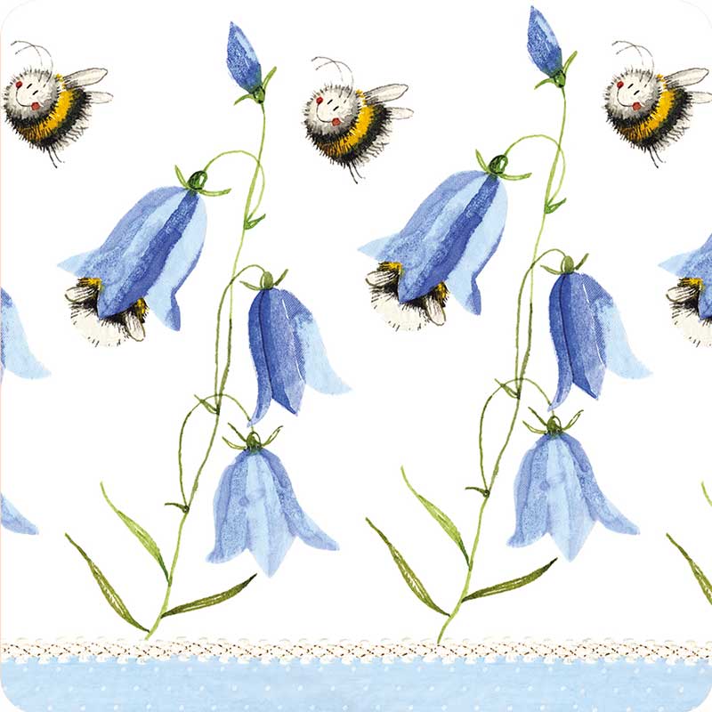 Bees And Harebells Coaster
