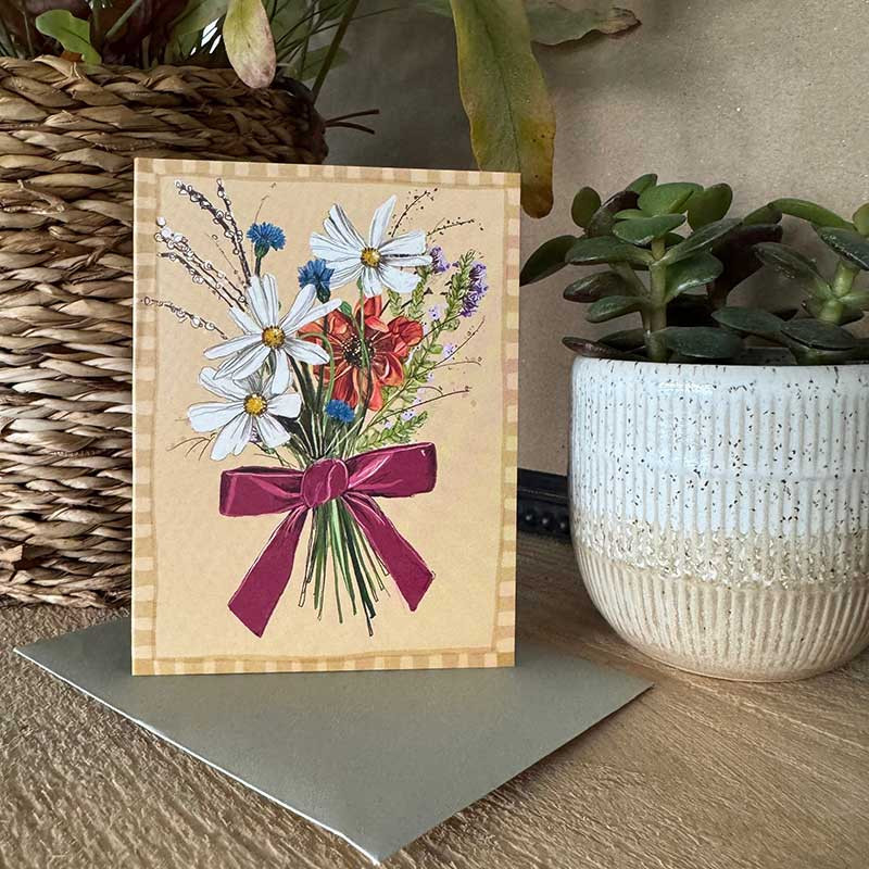 Bouquet Blank Card
