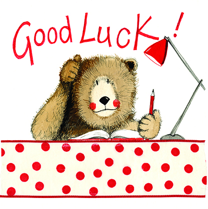 Lucky Bear Good Luck Card