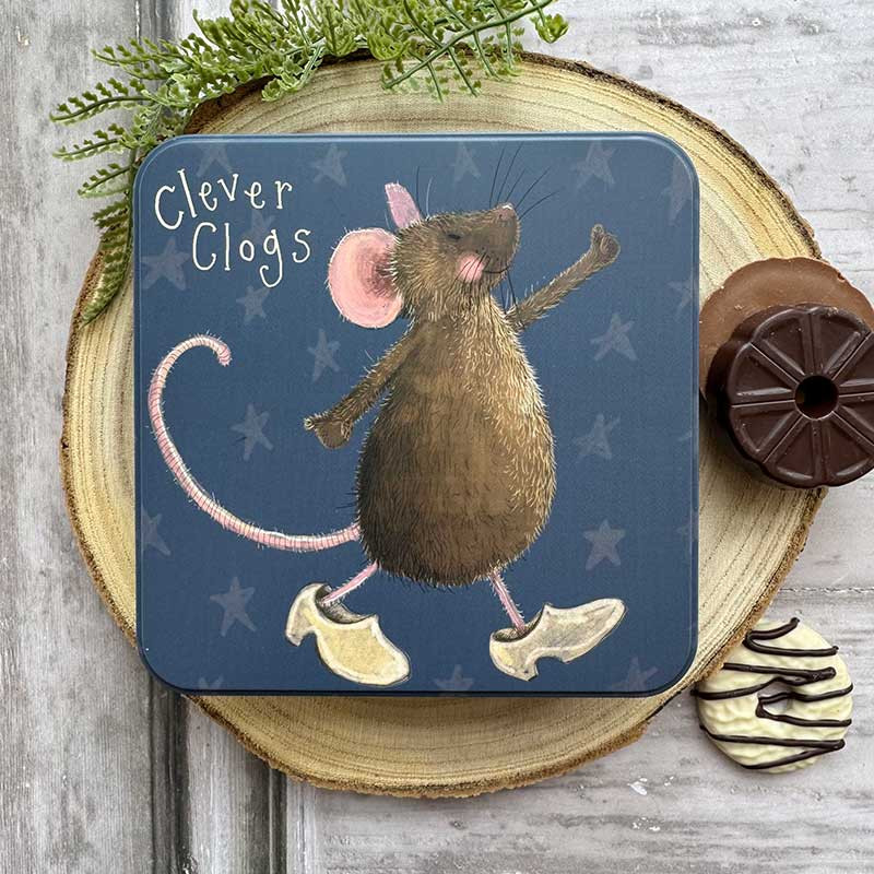 Clever Clogs Large Square Tin