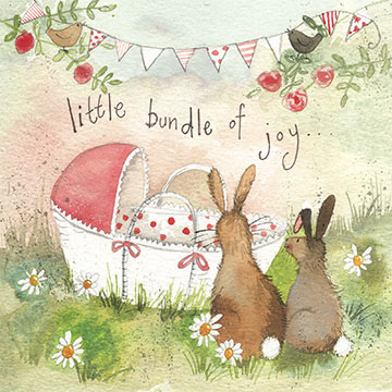 Bundle Of Joy Baby Girl Card