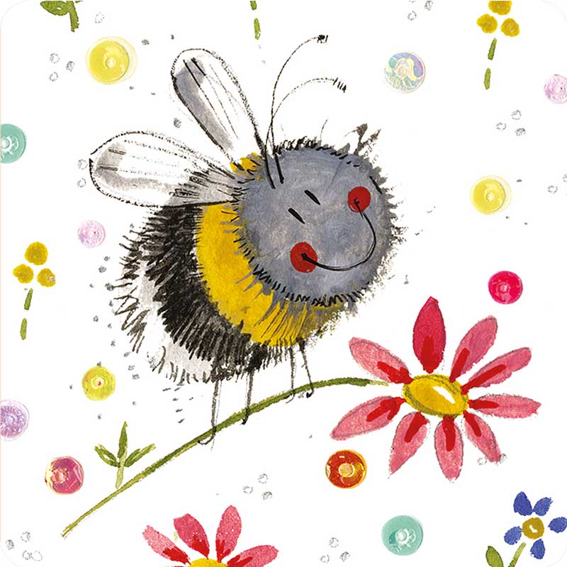 Bee And Flowers Coaster