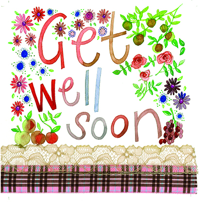 Floral Get Well Card