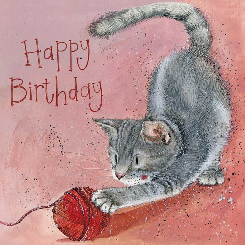 Ball Of Wool Birthday Card