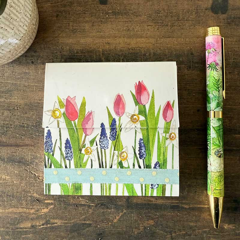 Flowers Mini Magnetic Notepad
