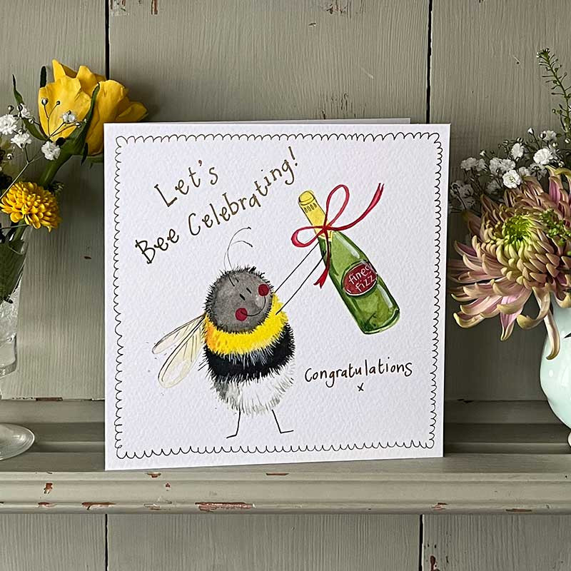 Bee Congratulations Sparkle Card
