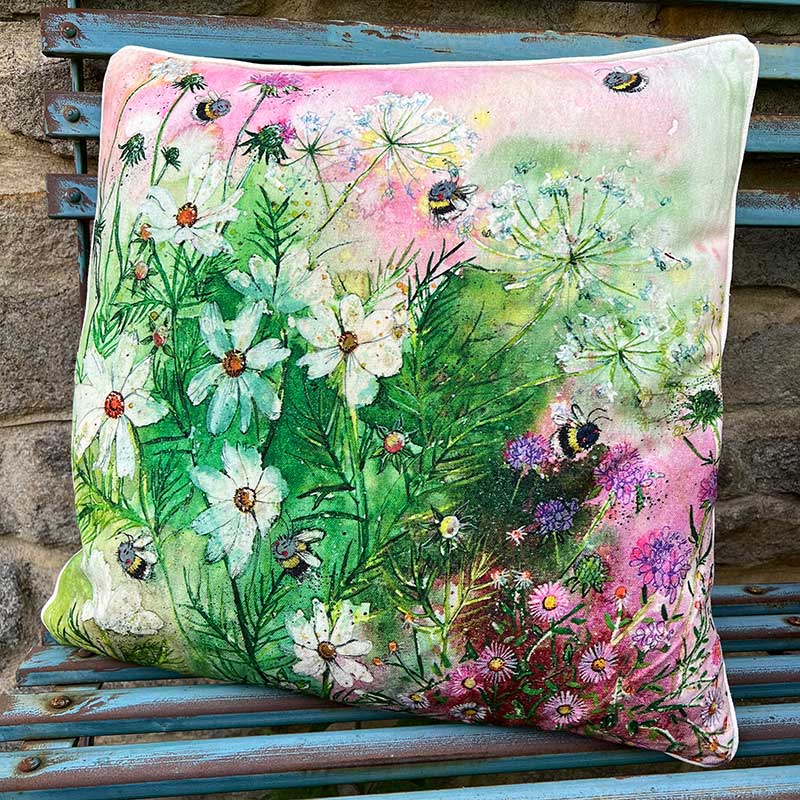Summer Bees Cushion