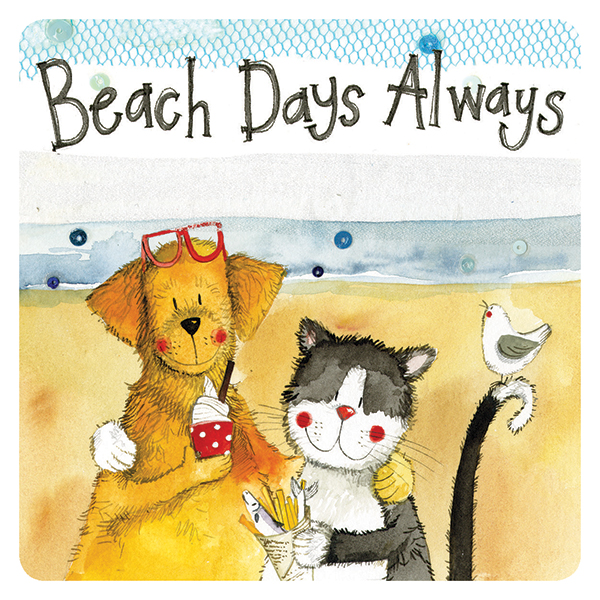 Beach Days Always Coaster