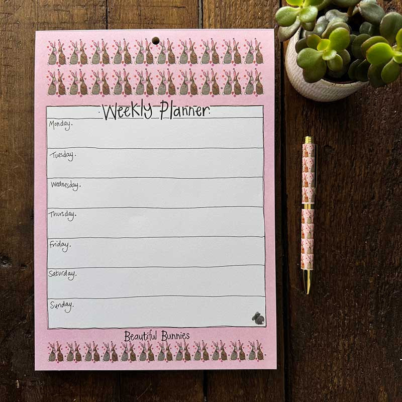 Beautiful Bunnies Weekly Planner