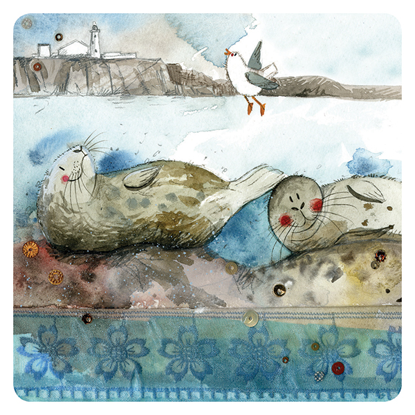 Bathing Seals Coaster