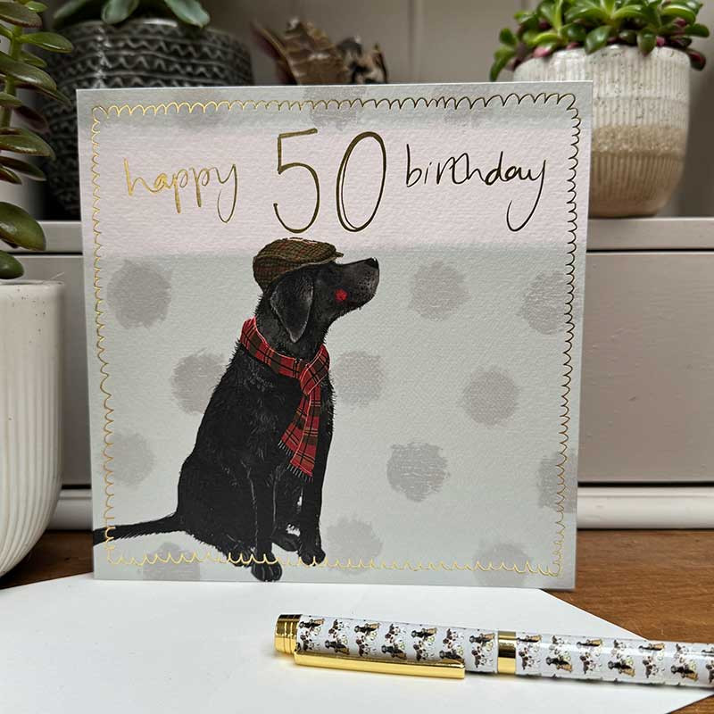 50 Today Large Sparkle Card
