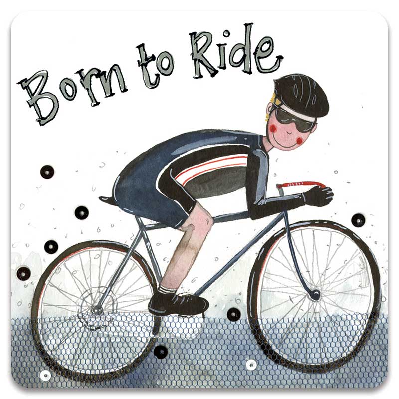 Bike Rider Fridge Magnet