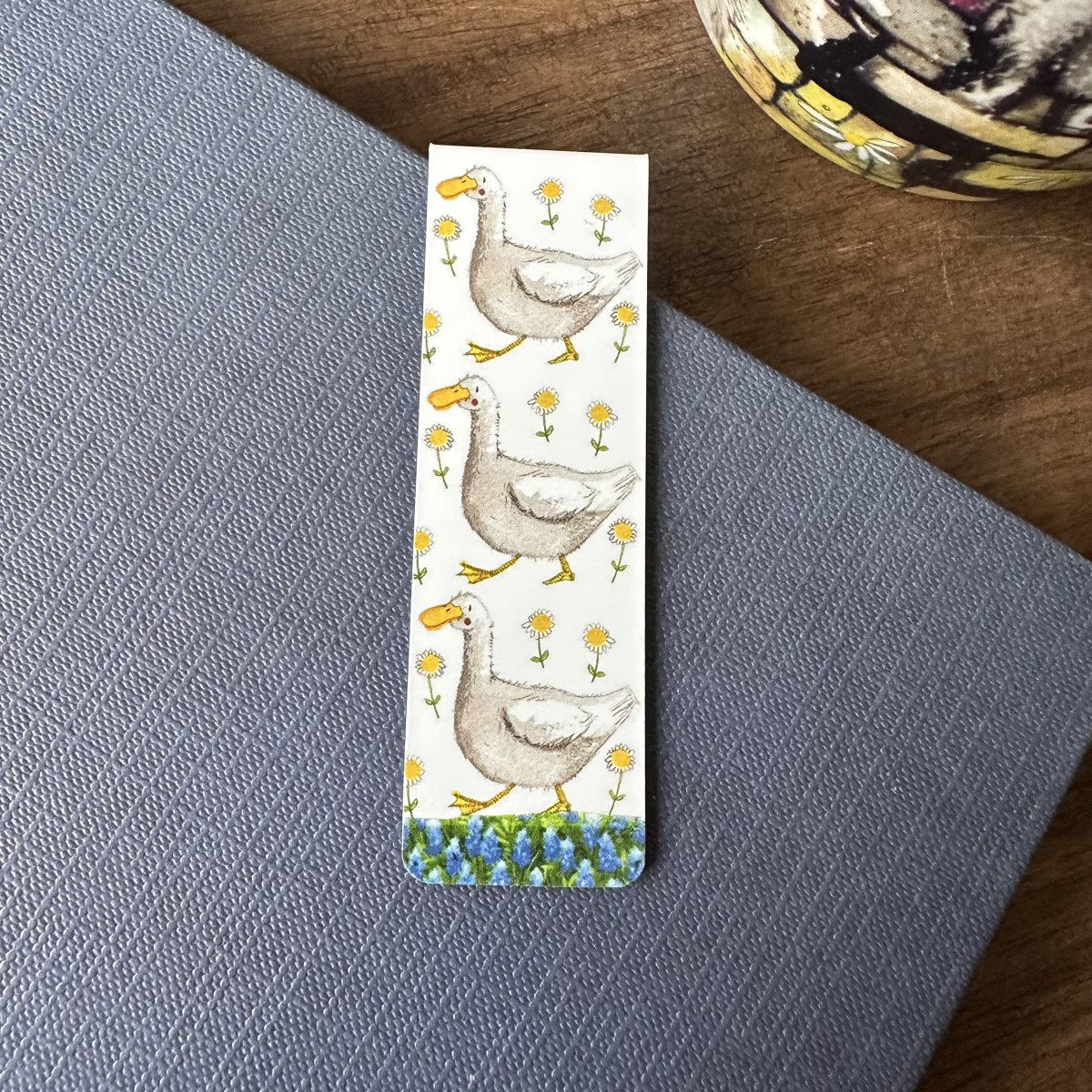 Duck And Daisies Bookmark