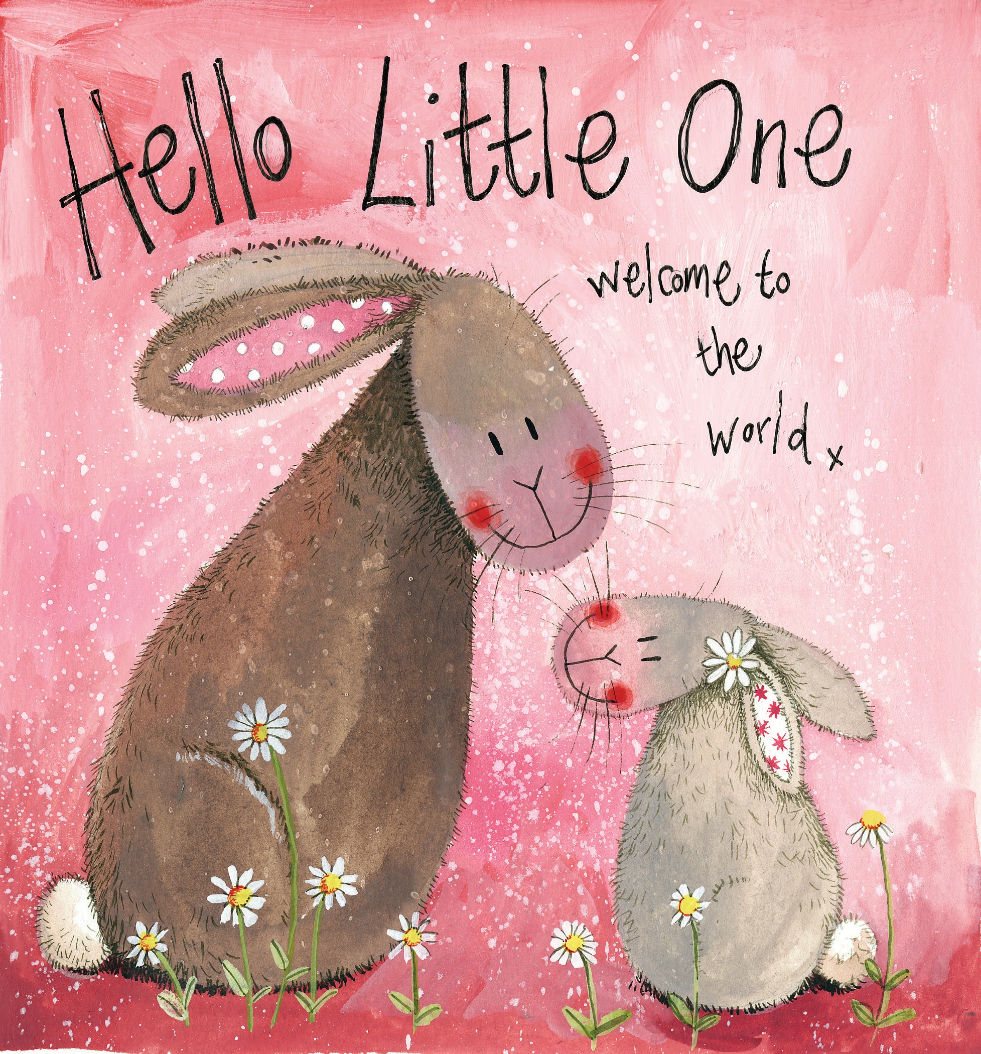 Little Girl New Baby Card