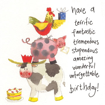 Acrobats Birthday Card