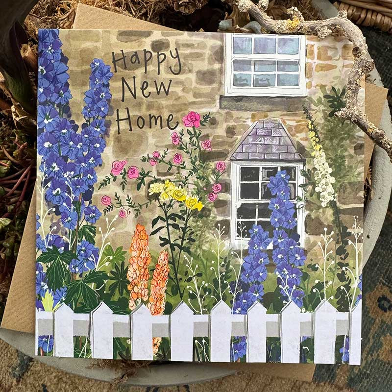 Summer Garden New Home Card