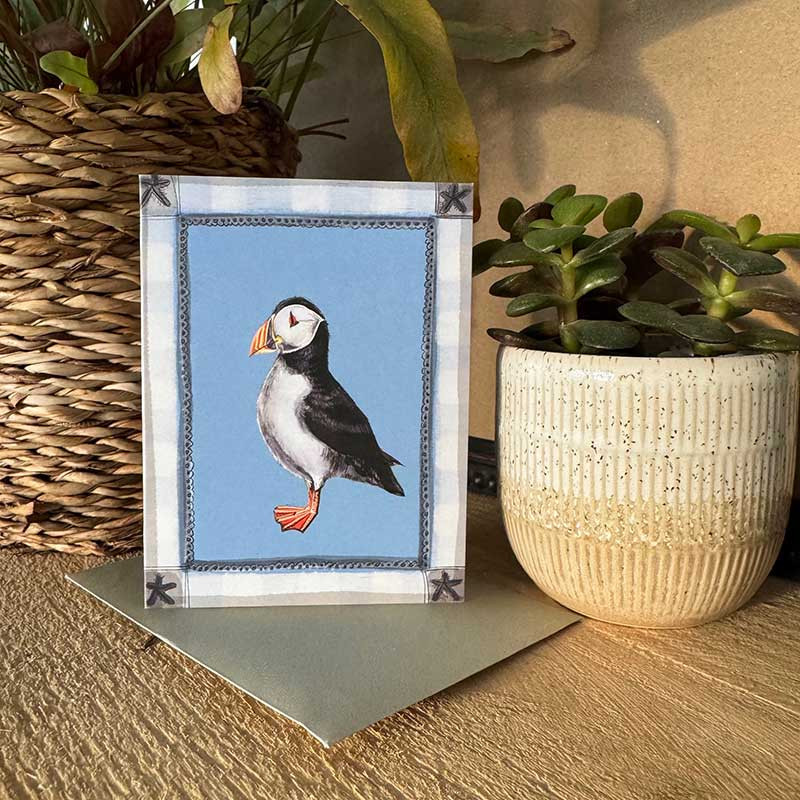Little Puffin Blank Card