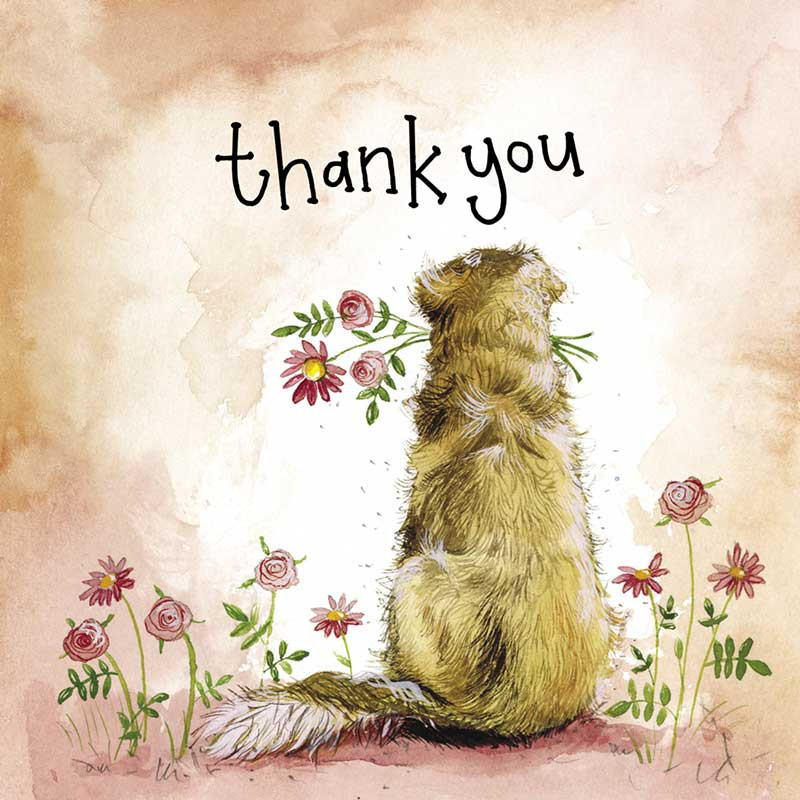 Sunshine Goldie Thank You Foil Card