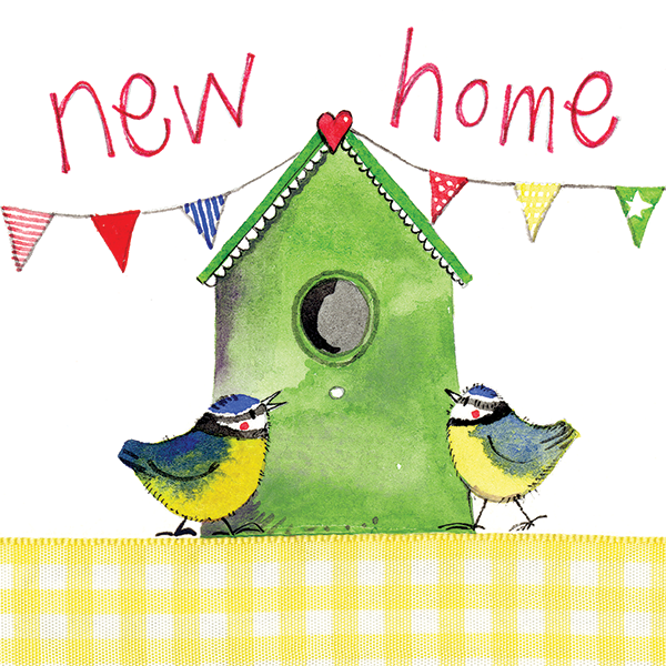 Bird House New Home Card