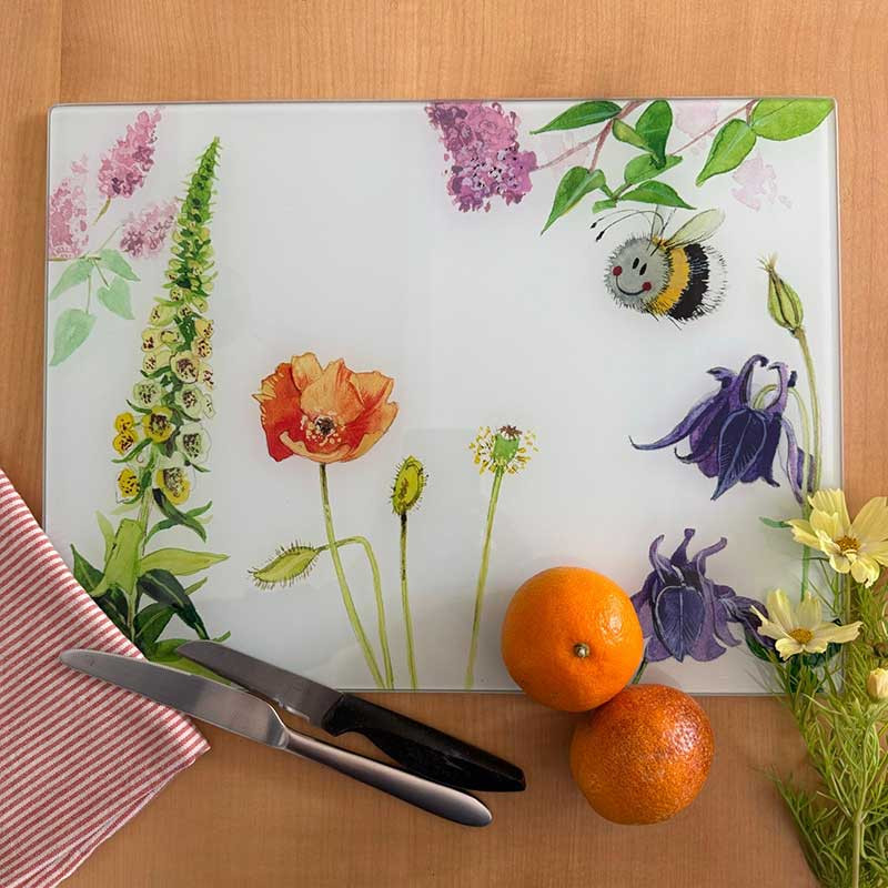 Bee And Foxglove Worktop Saver