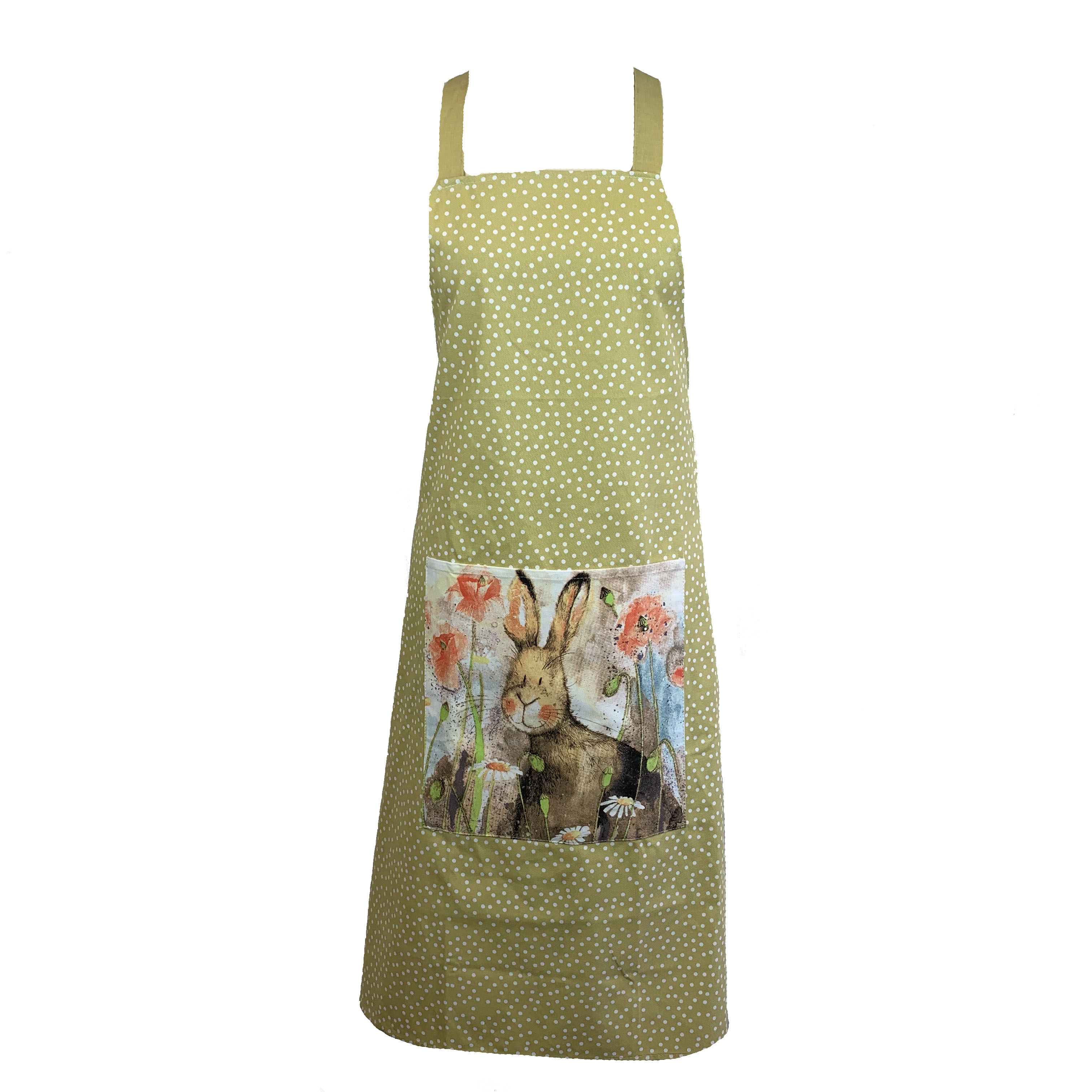 Hare And Poppies Aprons