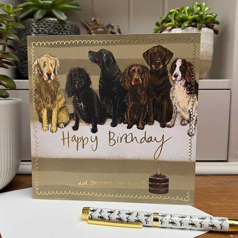 Anyone Far Cake? Large Sparkle Card