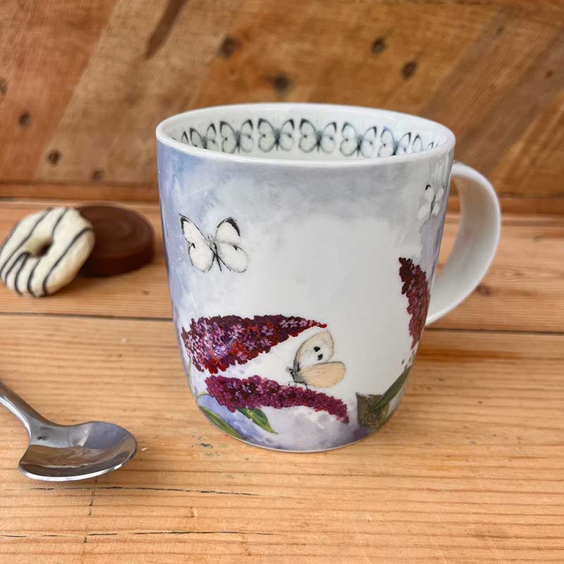 Butterflies And Buddleia Mug