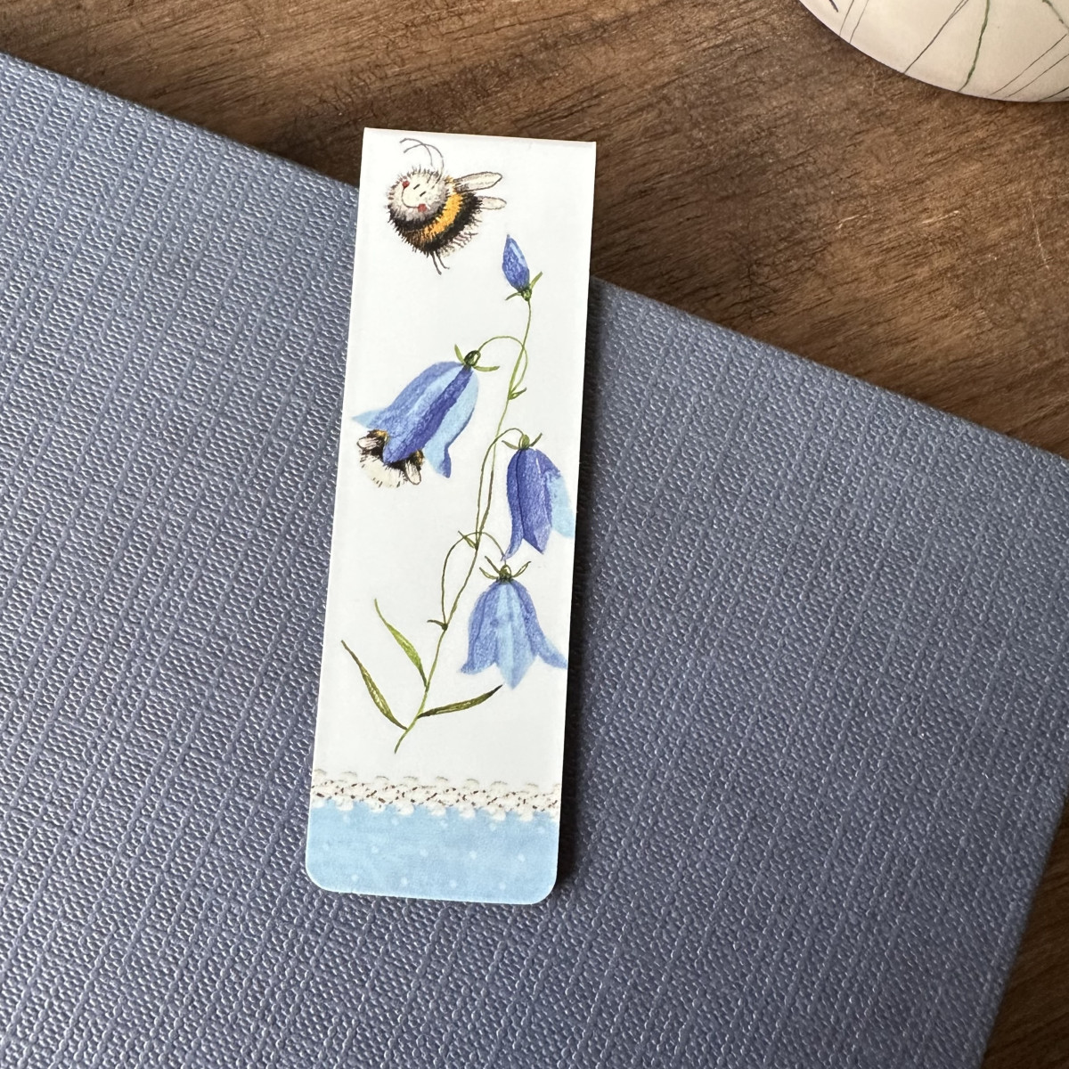 Bee And Harebell Bookmark